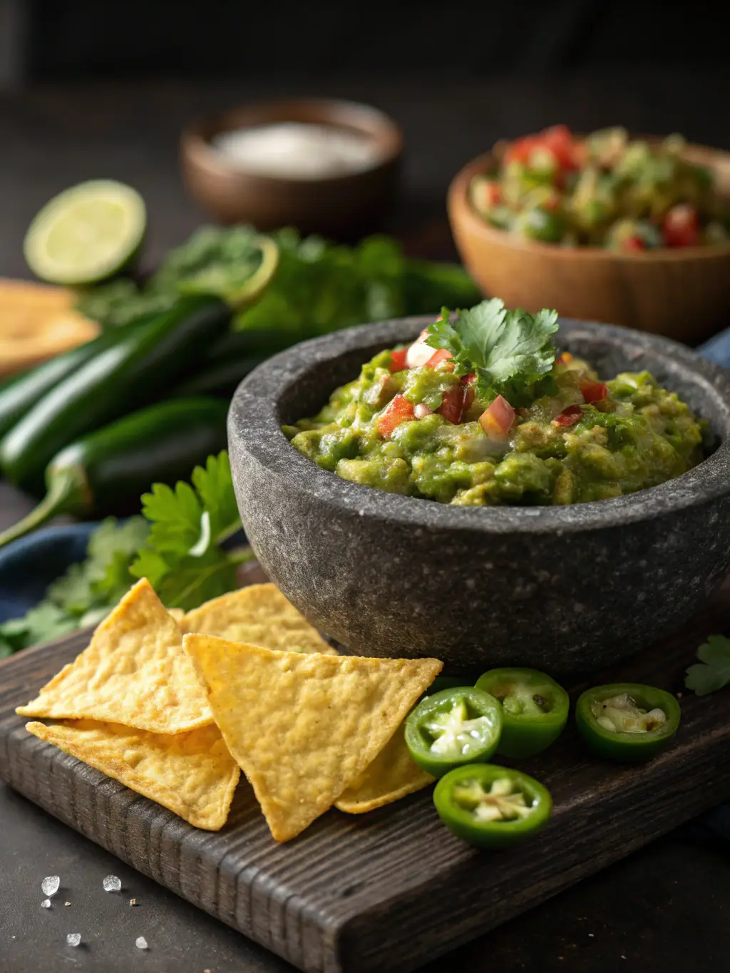 A close-up shot of Chilaquiles with salsa roja, showcasing the crispy tortilla chips, melted cheese, and vibrant red sauce.