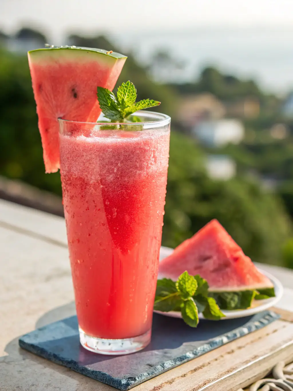 A refreshing glass of Aguas Frescas in various flavors like watermelon, hibiscus, and horchata, offered at Con Chile y Limon.
